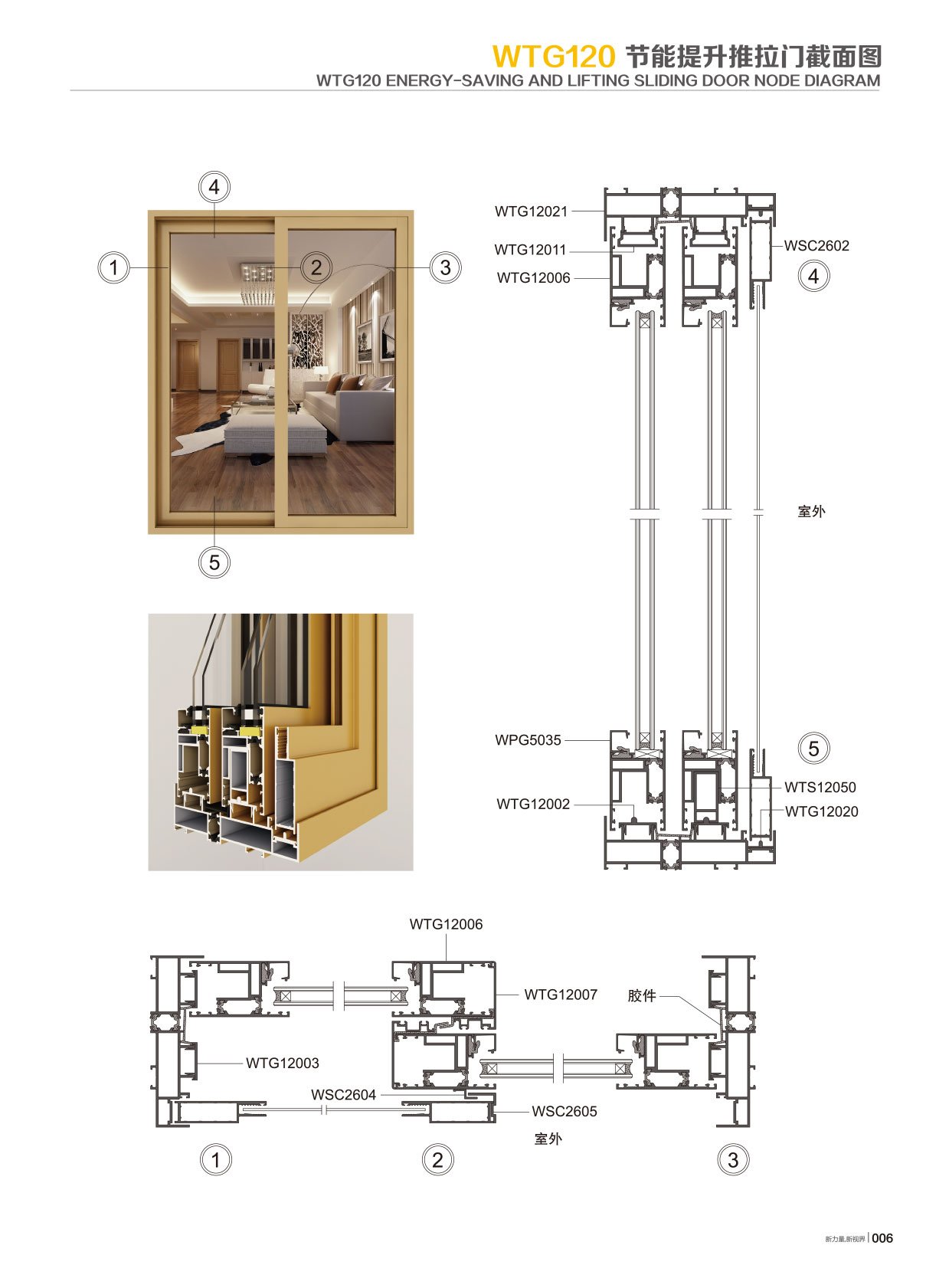 WTG120隔热节能推拉系列