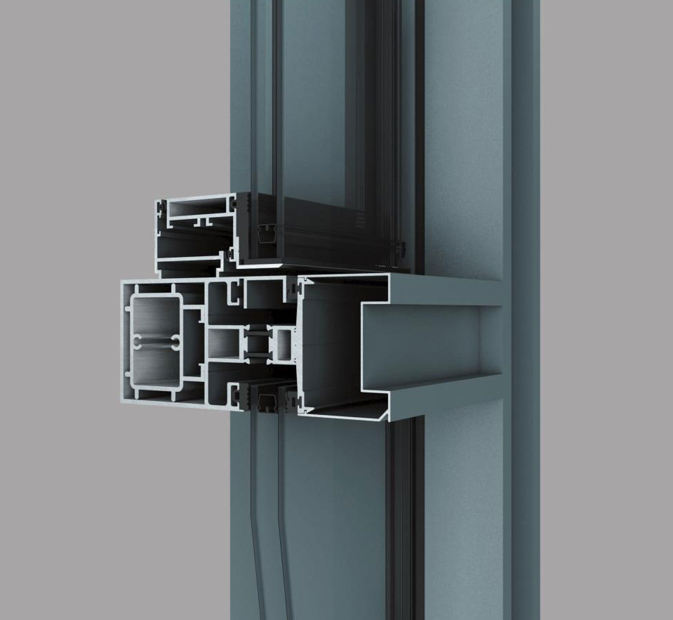 WM120系列隔热断桥明框幕墙(72宽)